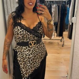 VESTIDO LENCERO ANIMAL PRINT