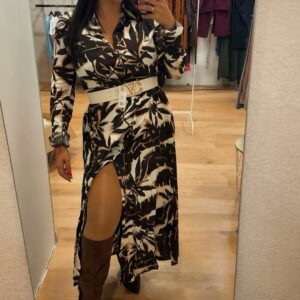 VESTIDO CAMISERO HOJA